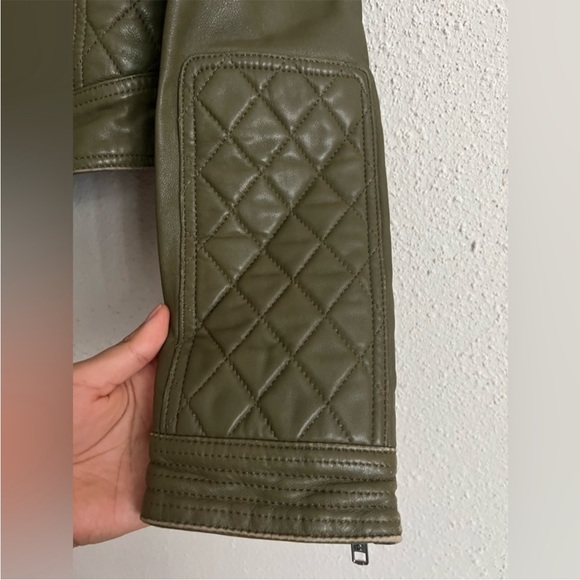 SAMANTHA SIPOS Faux Fur Moto Leather Jacket - Picture 13 of 17